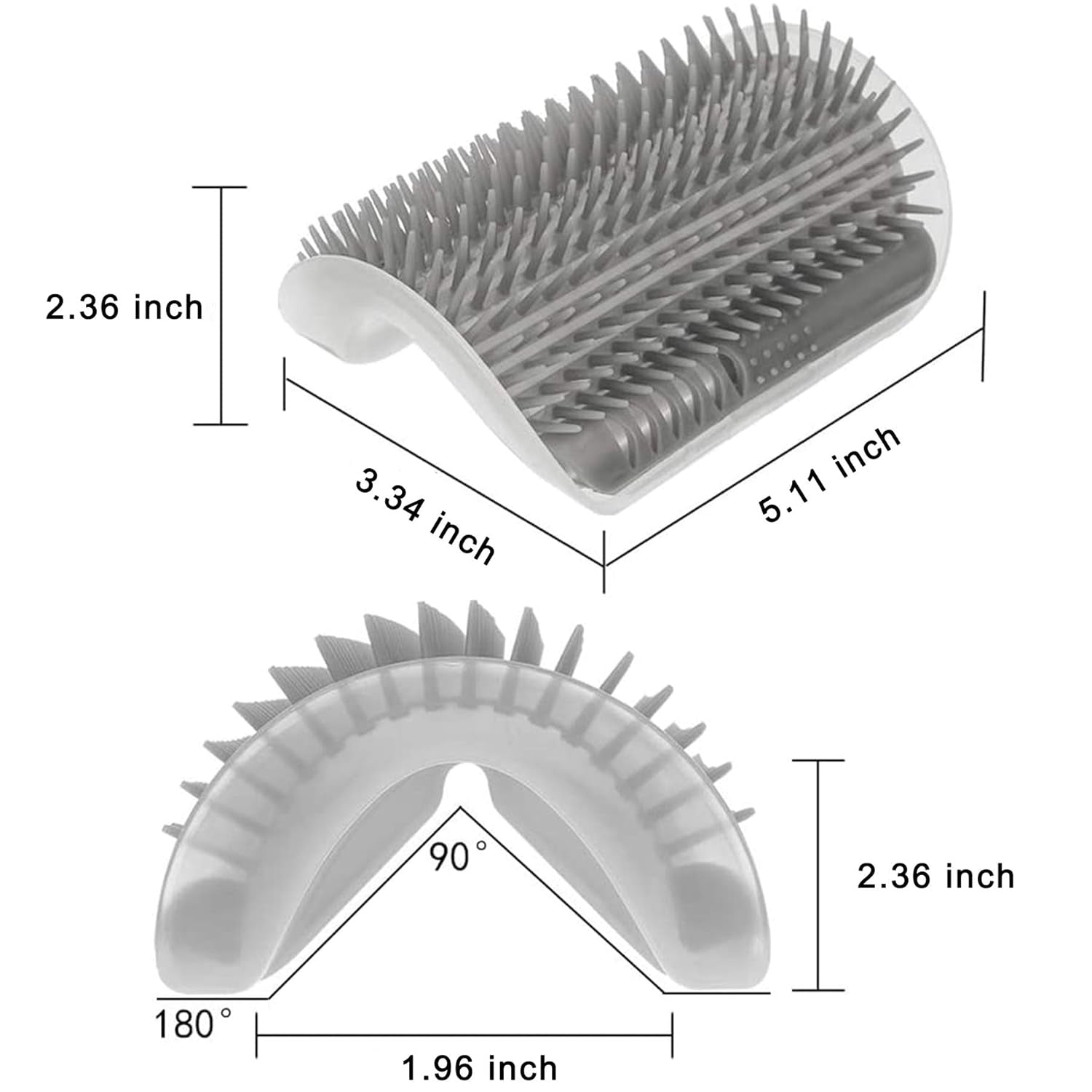 5 Pack Cat Groomer Brush Set, Cat Self Groomers Corner Massage Combs with Catnip, Pet Grooming Mitts Brush Gloves for Short Long Fur Cats Puppy, Pet Hair Remover Brush Lint Remover